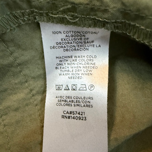 Loft Outlet Olive Green Cotton Sleeveless Boho Blouse SKU0650 - Picture 6 of 7